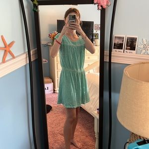 Girl’s summer dress/swim suit coverup, light blue/teal, kid’s size XL